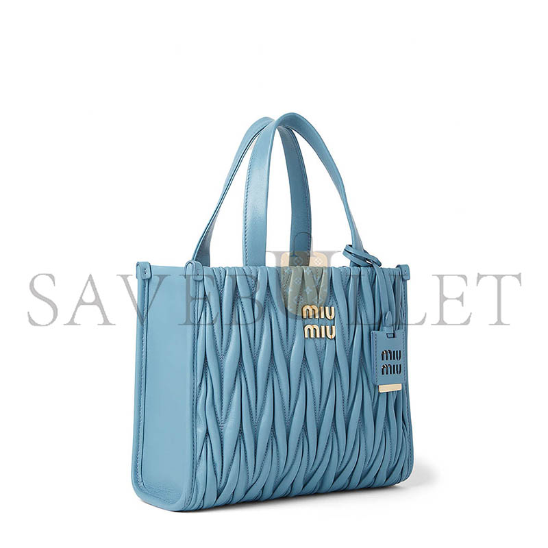 MIU MIU MATELASSÉ HANDBAG 5BG263 (24*20.5*8cm)